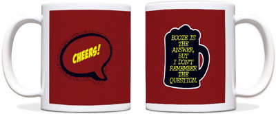 54% OFF on ShopMantra Cheers Booze Black Ceramic Mug 300 ml 54% OFF on ShopMantra Cheers Booze Black Ceramic Mug 300 ml