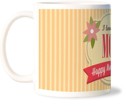 50% OFF on Lovely Collection I Love You Mom Porcelain Mug 325 ml 50% OFF on Lovely Collection I Love You Mom Porcelain Mug 325 ml