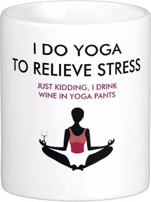 25% OFF on Exoctic Silver Power Yoga CX001 Ceramic Mug 300 ml