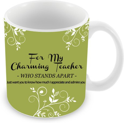 23% OFF on Everyday Gifts Charming Teacher Ceramic Mug 325 ml