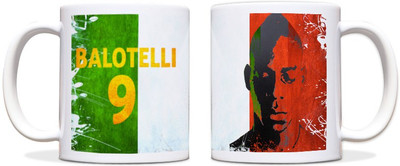 60% OFF on ShopMantra Balotelli Italy Football Black Ceramic Mug 300 ml