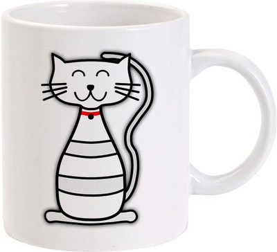50% OFF on Lolprint Smiling Kitten Ceramic Mug 325 ml 50% OFF on Lolprint Smiling Kitten Ceramic Mug 325 ml