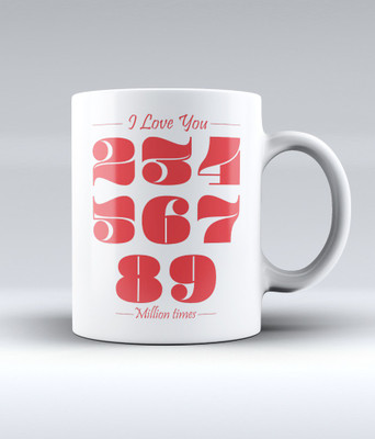 19% OFF on Lab No. 4 I Love You Million Times Ceramic Mug 350 ml