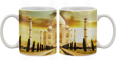 15% OFF on Artifa Amazing Taj Mahal Porcelain, Ceramic Mug 350 ml