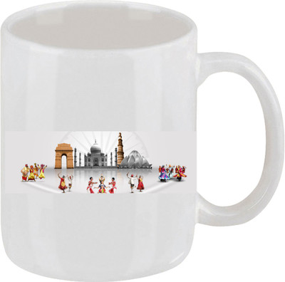 28% OFF on Ellicon D77 India Tour Ceramic Mug 325 ml