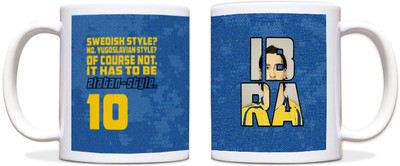 60% OFF on ShopMantra Zlatan Ibrahimovi? Sweden Football Black Ceramic Mug 300 ml
