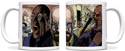 60% OFF on ShopMantra Angry Heseinberg Black Ceramic Mug 300 ml