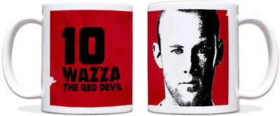 60% OFF on ShopMantra Wayne Rooney Wazza Black Ceramic Mug 300 ml