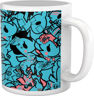 50% OFF on Tiedribbons Pure Vanity_Tru Concept_Brown Force Pattern Ceramic Mug 325 ml