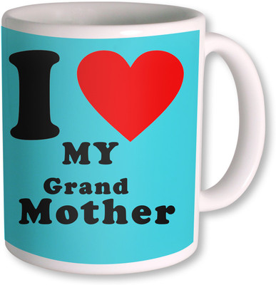 57% OFF on Photogiftsindia I Love Grand Mother Colorfull Ceramic Mug 350 g