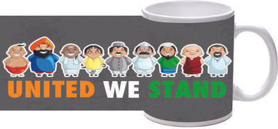 50% OFF on Printland United We Stand Ceramic Mug