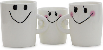 43% OFF on Gifts By Meeta GIFTS524 Ceramic Mug Pack of 3