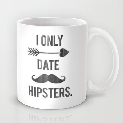58% OFF on Astrode I Only Date Hipsters Ceramic Mug 325 ml