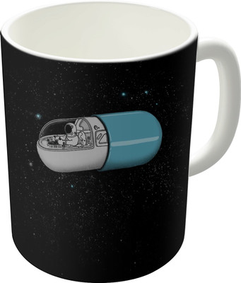 80% OFF on The Fappy Store Space Capsule Ceramic Mug 300 ml