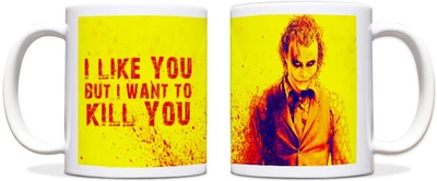 60% OFF on ShopMantra Dark Night Rises Joker Quote Black Ceramic Mug 300 ml