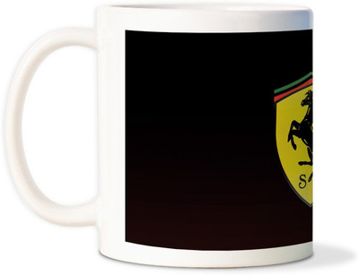 81% OFF on AMY Golden Ferrari Logo Ceramic Mug