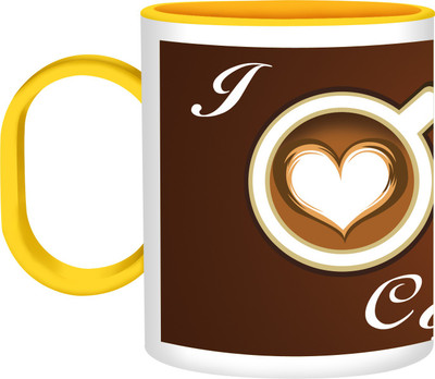 30% OFF on Refeel Gifts I Love Coffee Unbreakable Plastic Mug 325 ml