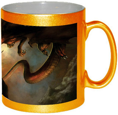57% OFF on AMY 3d Big Dragon Fight With Human coffee Ceramic Mug