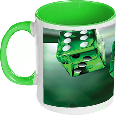 58% OFF on AMY Chess Dice Green Inside Green Coffee Ceramic Mug 325 ml 58% OFF on AMY Chess Dice Green Inside Green Coffee Ceramic Mug 325 ml