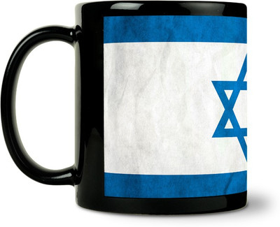 36% OFF on ShopMantra Israel Flag Ceramic Mug 300 ml