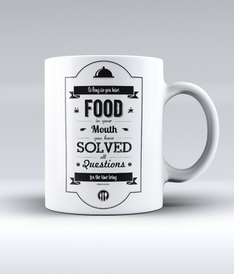 12% OFF on Lab No. 4 So Long As You Have Food In Your Mouth.. - Franz Kafka Quote Ceramic Mug 350 ml