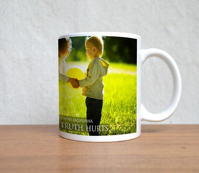 60% OFF on StyBuzz Even If The Truth Hurts Porcelain Mug 300 ml