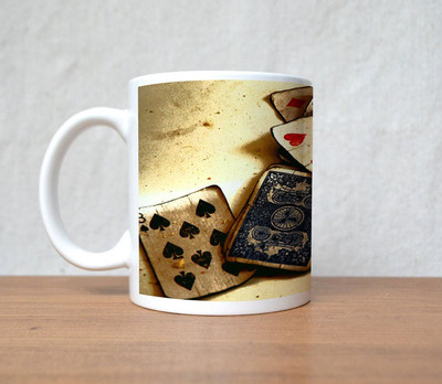 60% OFF on StyBuzz Otto Croy Play Card Porcelain Mug 300 ml