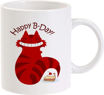 50% OFF on Lolprint Happy Birthday Cat Ceramic Mug 325 ml 50% OFF on Lolprint Happy Birthday Cat Ceramic Mug 325 ml
