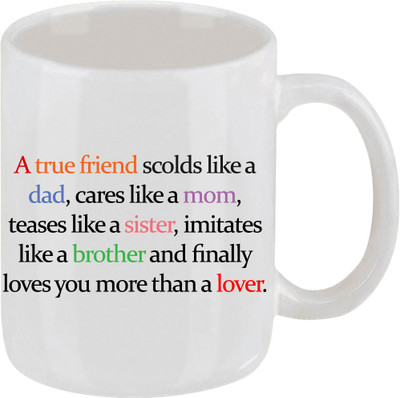 16% OFF on Ellicon 81 A True Friend Ceramic Mug