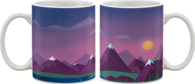 15% OFF on Artifa Purple Mountain Porcelain, Ceramic Mug 350 ml 15% OFF on Artifa Purple Mountain Porcelain, Ceramic Mug 350 ml