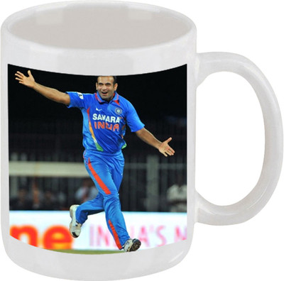 28% OFF on Ellicon C157 Irfan Pathan Coffee Ceramic Mug 325 ml