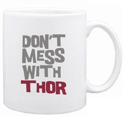 40% OFF on Teeskart Don?t Mess With Thor Porcelain Mug 300 ml 40% OFF on Teeskart Don?t Mess With Thor Porcelain Mug 300 ml