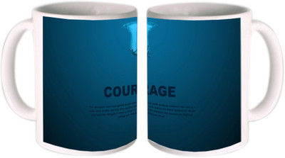 62% OFF on Shopkeeda Courage Ceramic Mug 350 ml