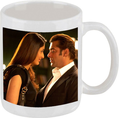 28% OFF on Ellicon C133 Salman and Kareena Coffee Ceramic Mug 325 ml