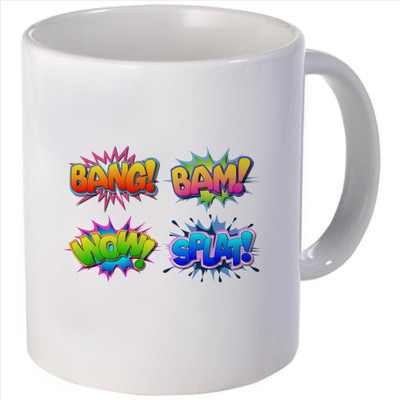 Snoogg Bang Bam Wowplat Ceramic Mug
