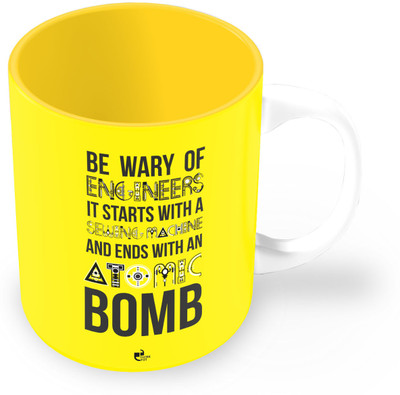 25% OFF on Thinkpot Be Wary Of Engineers Ceramic Mug 325 ml 25% OFF on Thinkpot Be Wary Of Engineers Ceramic Mug 325 ml