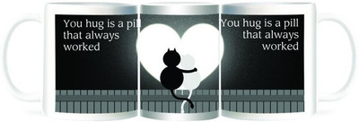 50% OFF on Refeel Gifts Your Hug is a Pill - Love Ceramic Mug 325 ml 50% OFF on Refeel Gifts Your Hug is a Pill - Love Ceramic Mug 325 ml