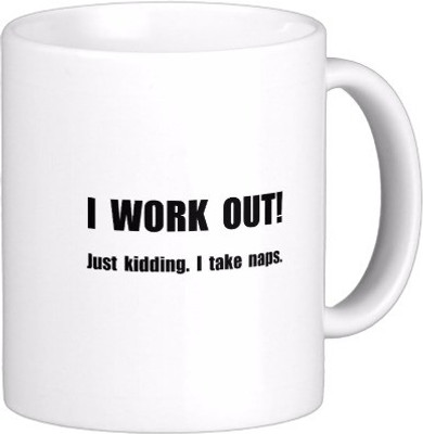 25% OFF on Exoctic Silver Gym-Vim Doley-Sholey C002 Ceramic Mug 300 ml