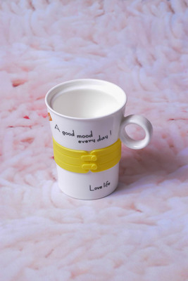 70% OFF on Enfin Homes Yellow Love Life Bone China Mug 0.4 l 70% OFF on Enfin Homes Yellow Love Life Bone China Mug 0.4 l