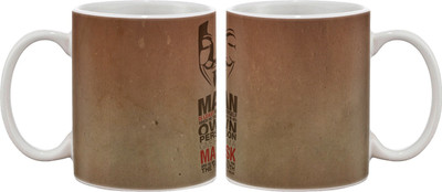 15% OFF on Artifa Oscar Wilde Quote Porcelain, Ceramic Mug 350 ml