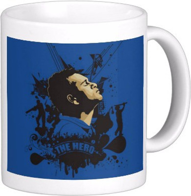 25% OFF on Exoctic Silver Sachin Tendulkar: Cricket God A004 Ceramic Mug 300 ml