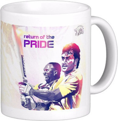 88% OFF on Exoctic Silver Chennai Super King IPL Series XXX 022 Ceramic Mug 300 ml
