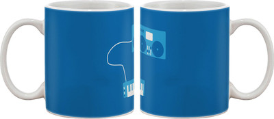 Artifa Music Player And Piano Artistic Porcelain, Ceramic Mug 350 ml