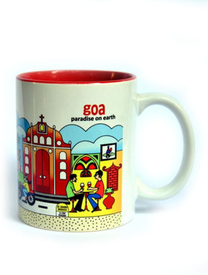 40% OFF on Indiavibes Coffee & Tea Goa Theme Printed Ceramic Ceramic Mug