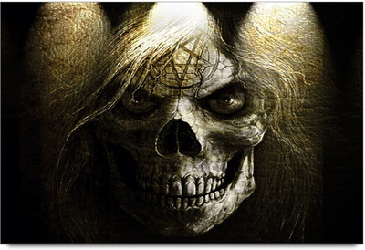 34% OFF on Skull Hd Paper Print