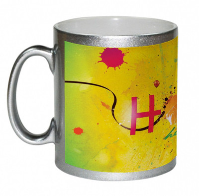 26% OFF on AMY Bright Colors Abstrack Holi Hai Ceramic Mug 325 ml