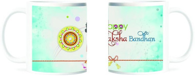 50% OFF on Refeel Gifts Happy Raksha Bandhan Ceramic Mug 325 ml