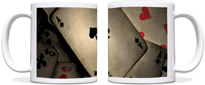 60% OFF on ShopMantra Playing Card Black Ceramic Mug 300 ml 60% OFF on ShopMantra Playing Card Black Ceramic Mug 300 ml