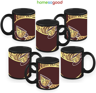 41% OFF on HomeSoGood Cups On The Edge Coffee Ceramic Mug 325 ml, Pack of 6 41% OFF on HomeSoGood Cups On The Edge Coffee Ceramic Mug 325 ml, Pack of 6