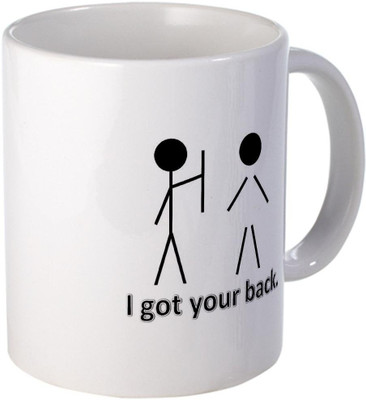 40% OFF on Teeskart I Got Your Back Porcelain Mug 300 ml 40% OFF on Teeskart I Got Your Back Porcelain Mug 300 ml